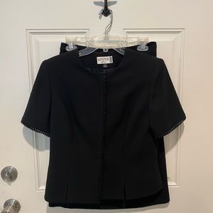 Kasper 2 piece short sleeved/skirt suit